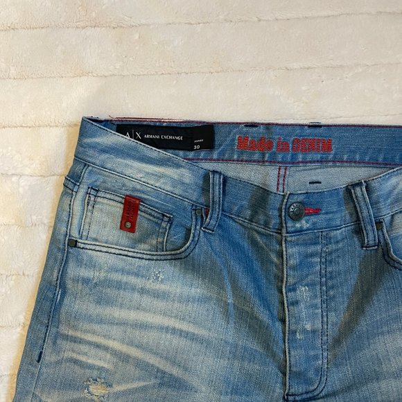 Armani Exchange Blue Denim Jeans - Picture 2 of 4